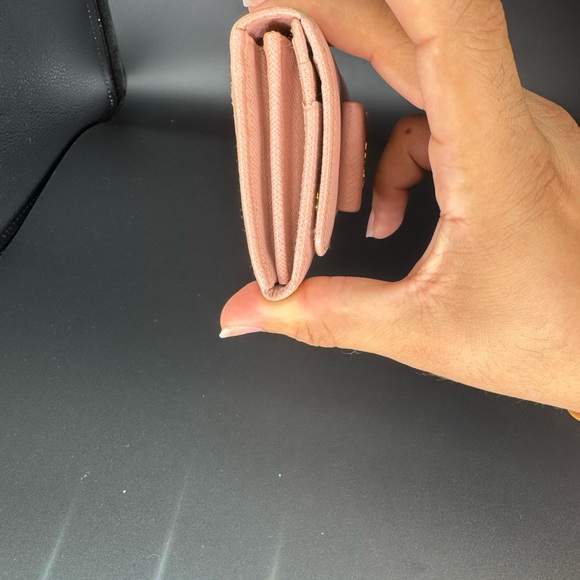 Prada Pink Saffiano Leather Wallet and Card Holder - Picture 8 of 9